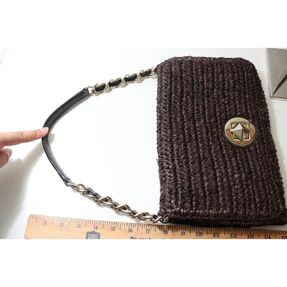Kate Spade New York Rose Hall Monette Brown Wicker Shoulder Bag RARE! - Picture 16 of 16